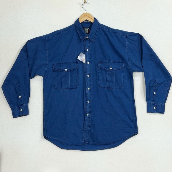 Salty Dog Gant button down men’s shirt in authentic indigo - Picture 2 of 15